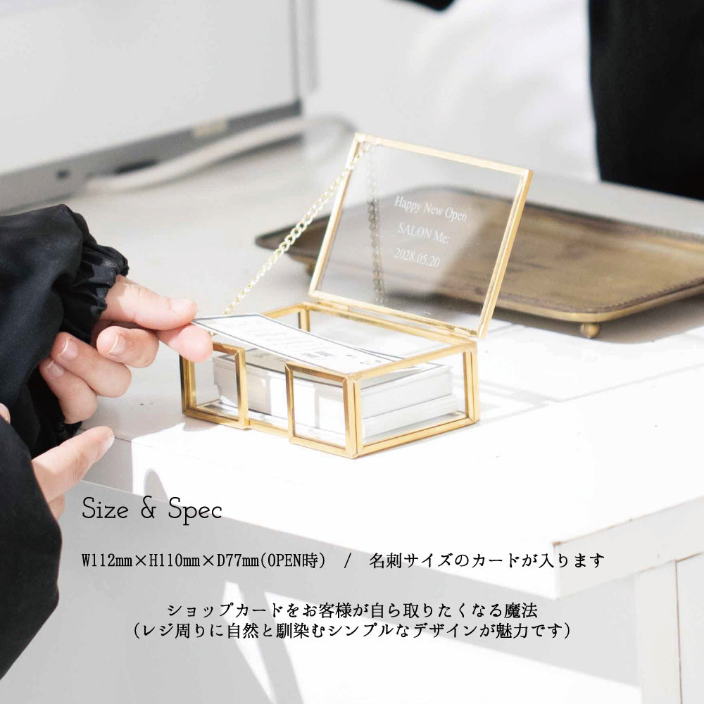 頂への黄金階段 ｜ 名入れ ゴールドフレーム カードケース 名刺サイズ Kyogakinenbi 名入れギフト専門店 キョウガキネン日