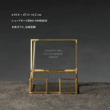頂への黄金階段 ｜ 名入れ ゴールドフレーム カードケース 名刺サイズ (old) Kyogakinenbi 名入れギフト専門店 キョウガキネン日