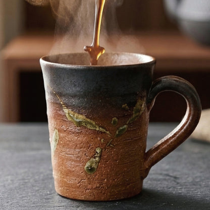 敬老の日 名入れ マグカップ 信楽焼 紫香楽 ほっと土のぬくもり 高級 陶器 コーヒーカップ おしゃれ 誕生日 プレゼント 送別会 古希 還暦祝い 退職祝い ギフト Kyogakinenbi 名入れギフト専門店 キョウガキネン日